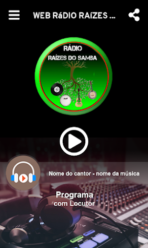 Web Rádio Raízes do Samba Screenshot 1