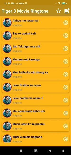 Tiger 3 Movie Ringtone Screenshot 1