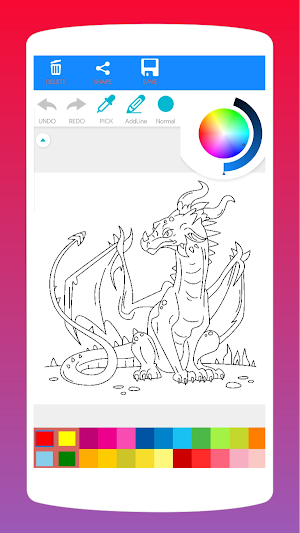 Legendary Dragon Coloring Book Screenshot 1