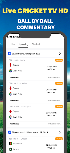 Live Cricket TV HD Screenshot 3