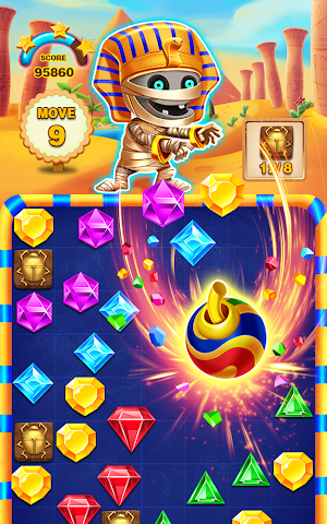 classic diamond puzzle pharaoh legend Screenshot 2