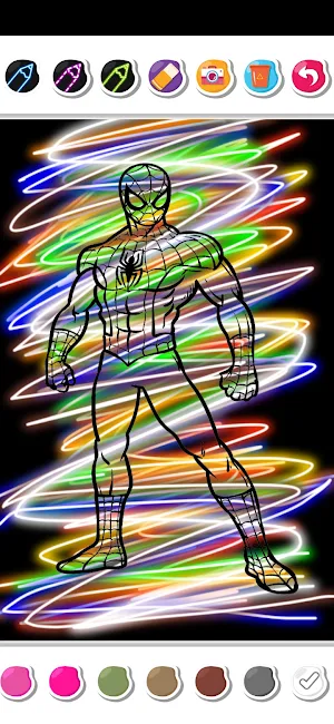 Spider of hero man Coloring Screenshot 2