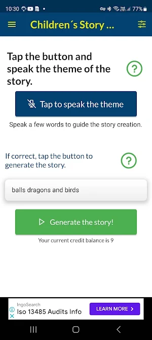 Children's Story Creator - AI Screenshot 1