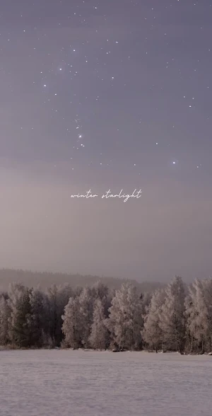 [WISH] 겨울 별빛 카톡 테마 Screenshot 0