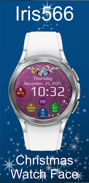 Iris566 Christmas Watch Face Screenshot 2