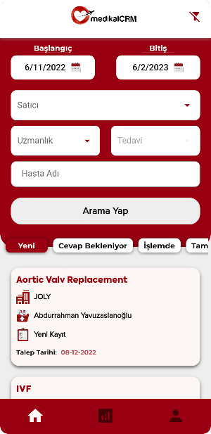 medikalCRM Screenshot 1