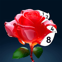 Rose Coloing : Paint By Number