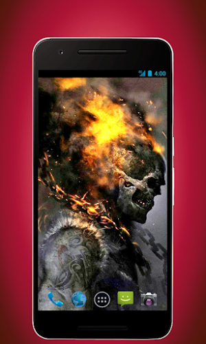 Skull Wallpapers - Fire Version Screenshot 2