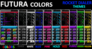 Theme Futura Blue Rocketdial Screenshot 1
