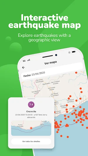 Earthquakes Mexico - Real time Screenshot 3