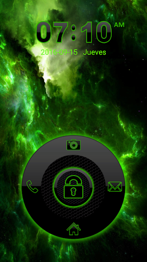 THEME GO LOCKER SPACE GREEN Screenshot 0