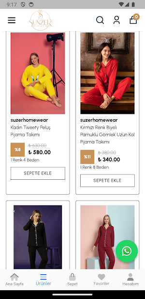 Sunzer Homewear Screenshot 3