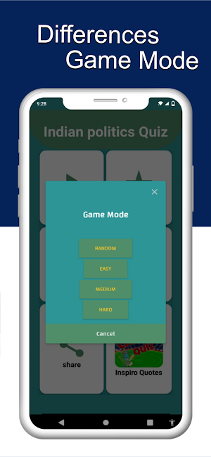 Indian Politics MCQ Quiz Screenshot 0