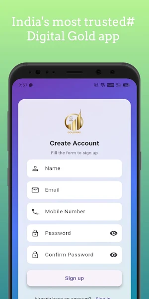 Goldway : Digital saving app Screenshot 0