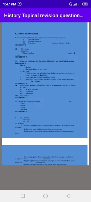History: questions and answers Screenshot 3