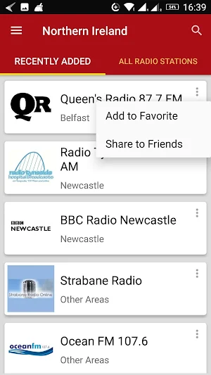 Northern Ireland Radio Stations Screenshot 1