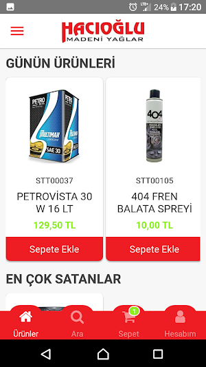 Hacıoğlu Madeni Yağ Screenshot 1