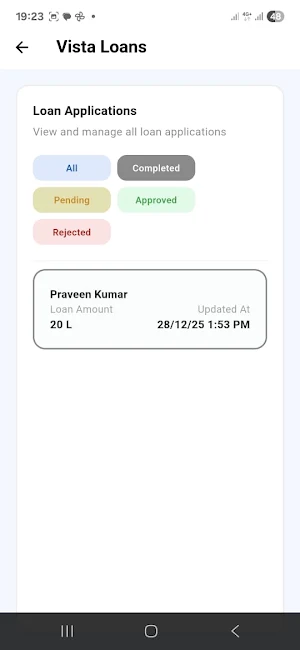 Vista Loans CRM Screenshot 2