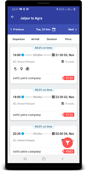 Sethi Yatra Company Screenshot 2
