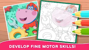 Hippo: Coloring Book for Kids Screenshot 3