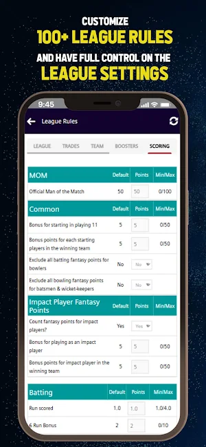 CPL Fantasy League Screenshot 2