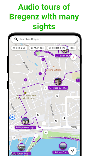 Bregenz Tour Guide:SmartGuide Screenshot 0