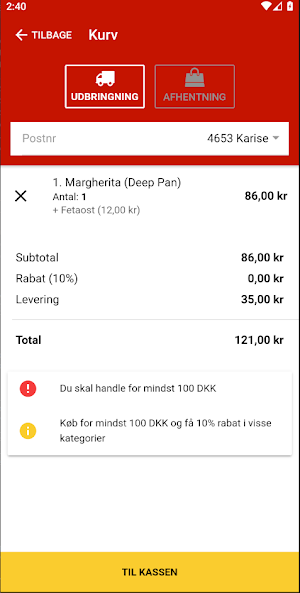 Vallø Pizzaria & Grillhouse Screenshot 1