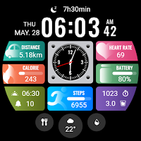 Small Clock Widget ZKin Watch