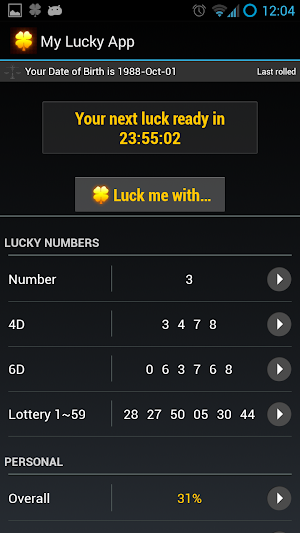 My Lucky App Screenshot 3