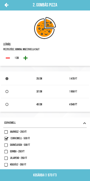 TörökZugEvő Pizza & Pasta Screenshot 2