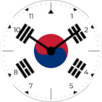 South Korea Analog Watch Face