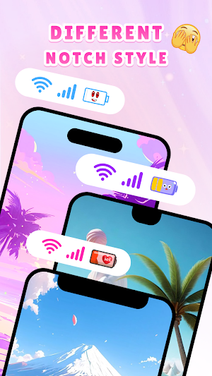 Cute Emoji Battery Icon Bar Screenshot 0