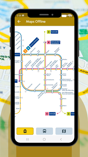 Brussels Metro Map 2025 Screenshot 2