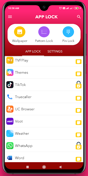 App Lock - Fingerprint, Pin and Pattern Screenshot 1