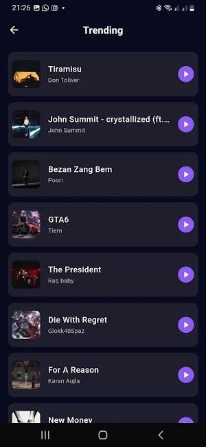 S Music Player - MP3 Player Screenshot 2