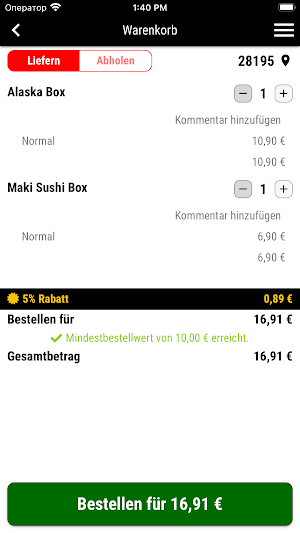 Sushi Kaiser Bremen Screenshot 1