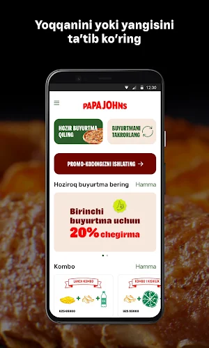 Papa Johns Uzbekistan Screenshot 1