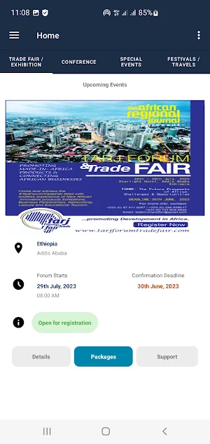 Tarj Events Screenshot 1