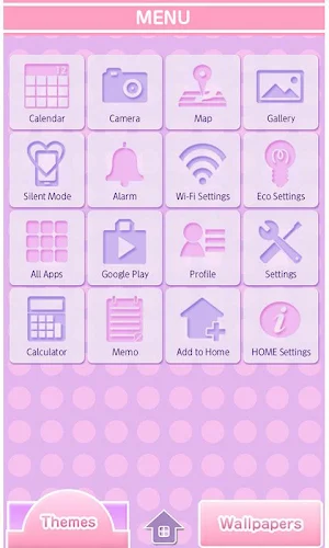 Poppin pink 'n' purple Theme Screenshot 1