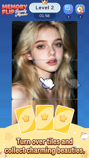Memory Flip: Beauty Mosaic Screenshot 1