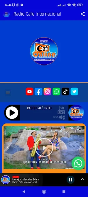 Radio Cafe Internacional Screenshot 2