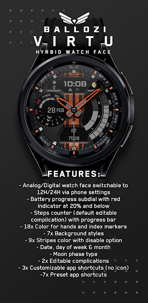 BALLOZI VIRTU Watch Face Screenshot 0