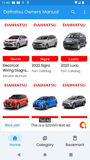 Daihatsu: Owner's Manual Screenshot 0