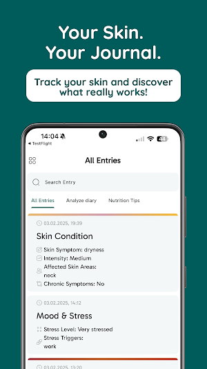 SkinLog - Your Skin Care Diary Screenshot 0