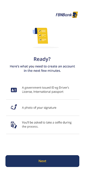 FBN Gambia Mobile App Screenshot 0