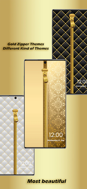 Gold lock screen Screenshot 0
