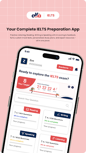 IELTS Practice & Mocktest-Alfa Screenshot 0