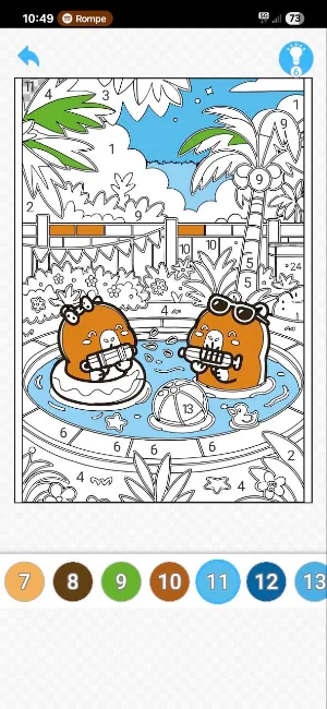 Capybara coloring book Screenshot 3