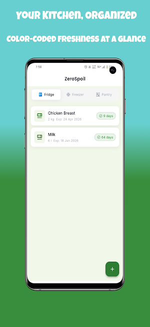 ZeroSpoil: Food Expiry Tracker Screenshot 1