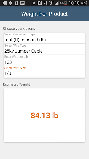 Southwire® Conversion Calc Screenshot 3